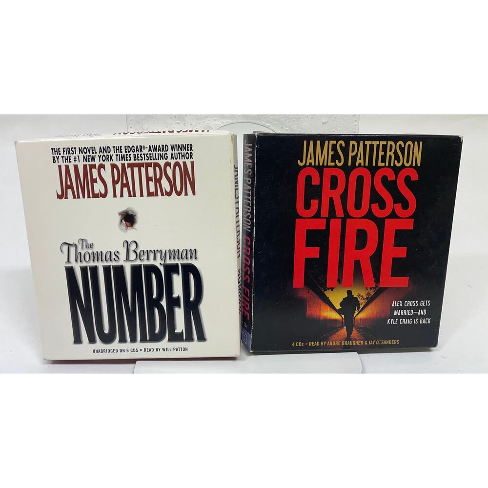 Audiobook Lot - James Patterson Books - Thomas Berryman Number, Cross Fire